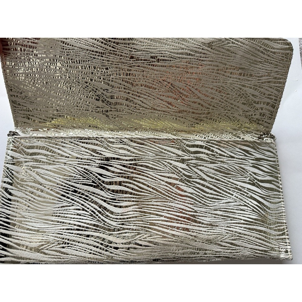 Vintage Fatto a Mano Carlos Falchi Silver Handbag / Handmade Shoulder Clutch - Picture 7 of 10